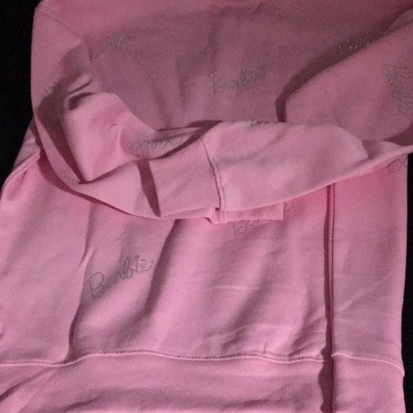 Barbie Oversized Sweatshirt Crystal NWT - Picture 4 of 6